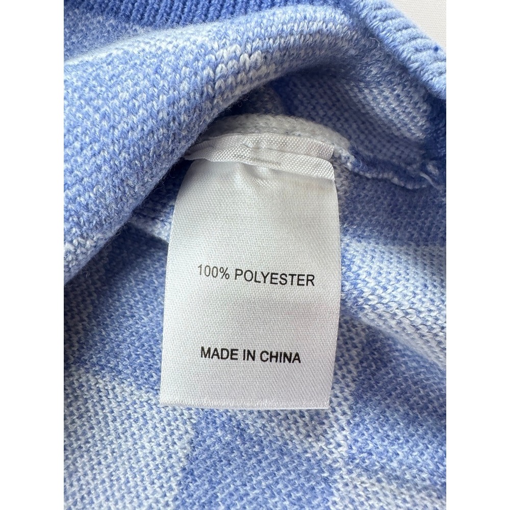 Bixby Nomad The Checker Cardigan Light Blue Girls Size Large 12-14 Stitch Fix - Picture 5 of 6